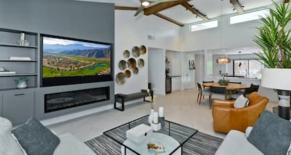 Luxurious Retreat with Designer Touches | North-Facing Back Patio | Pool and Spa Access