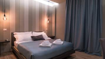 Memory foam beds, minibar, in-room safe, desk