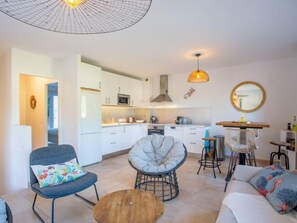 Een flatscreentelevisie