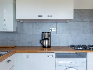 Fridge, microwave, dishwasher, high chair
