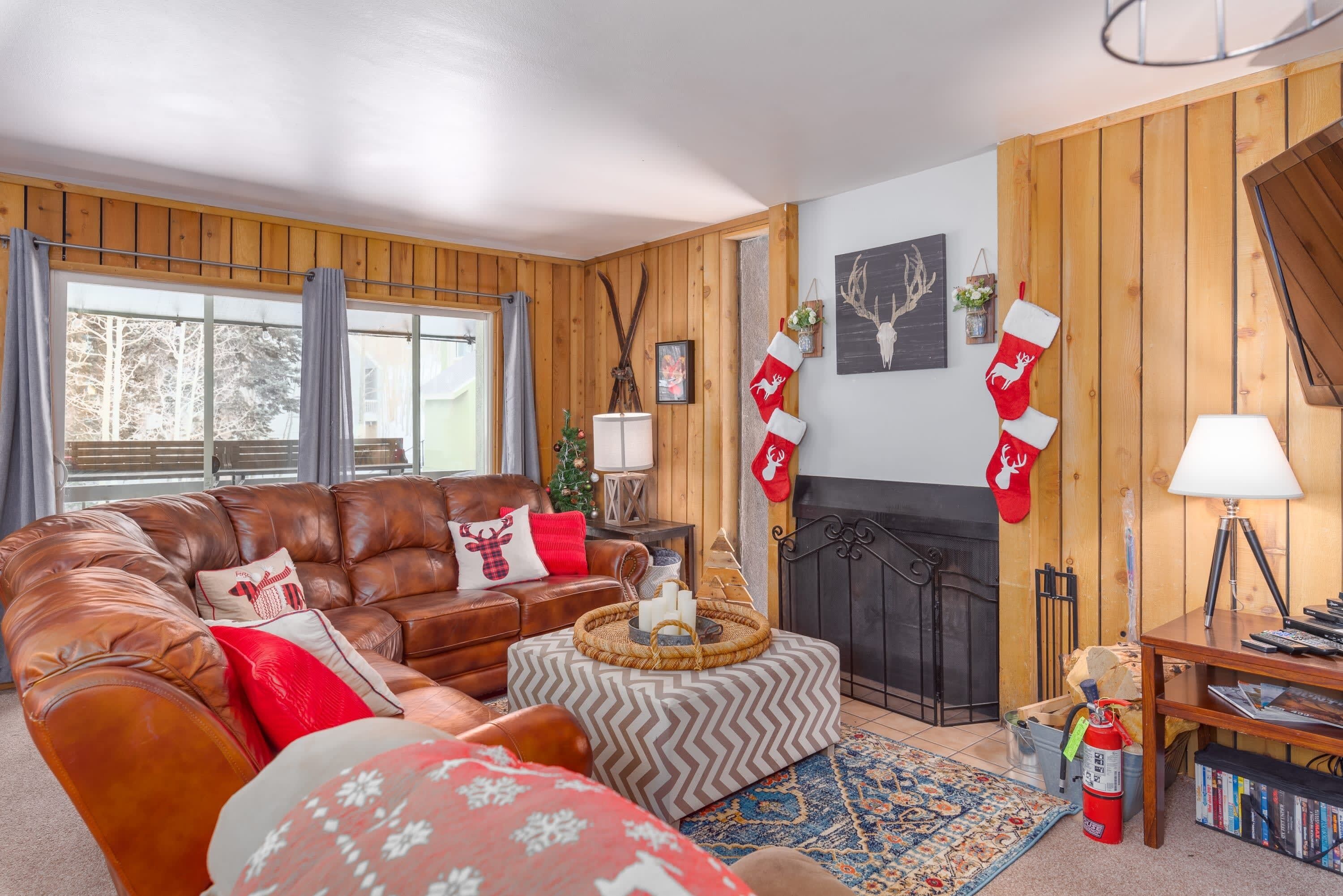 TV, fireplace, DVD player