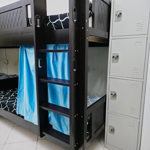 Shared Dormitory | Premium bedding, memory foam beds, blackout drapes, iron/ironing board