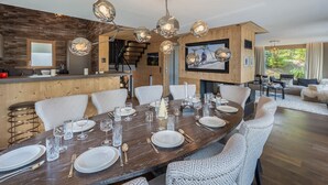 Dining - Prestigious chalet with jacuzzi - 10 guests (Courchevel 1550)