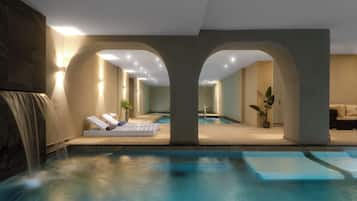 Sauna, steam room, body treatments, hydrotherapy, aromatherapy