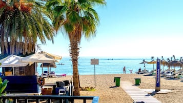 En la playa