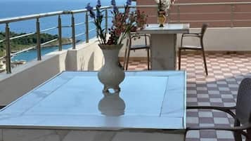 Studio, Meerblick | Blick vom Balkon