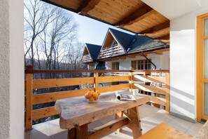 Appartement, 1 chambre, balcon, côté montagne | Balcon