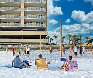On the beach
