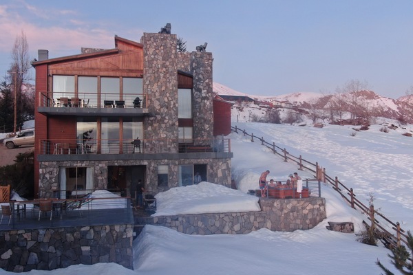 Casa Farellones seen from above