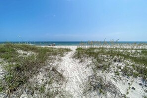 On the beach - Updated 3 Bedroom Gulf Front Private Beach Home located in Cabana Beach Estates (Gulf Shores)