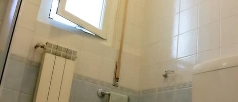 Ducha, secador de pelo, bidet, toallas