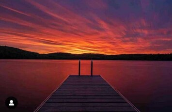 Actual sunset captured by guest from dock 