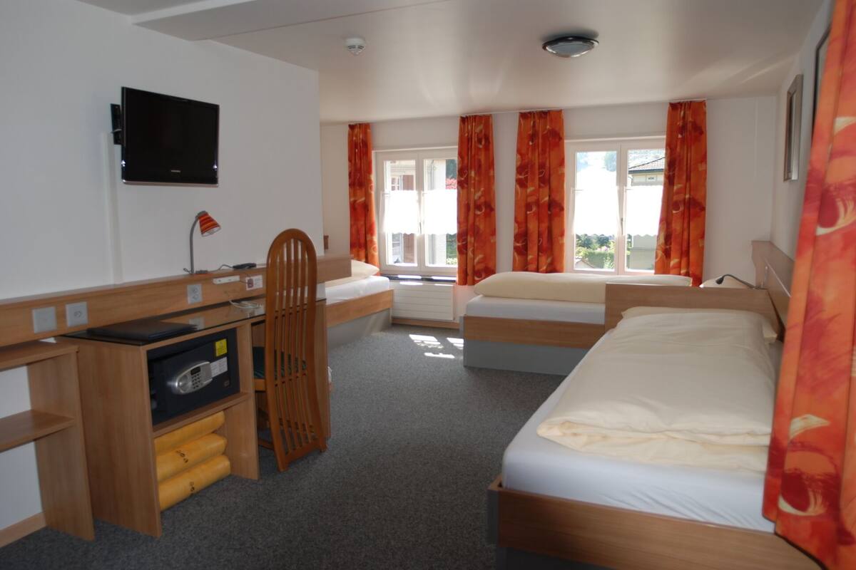 Chambre Triple | Couette en duvet d'oie, coffres-forts dans les chambres, bureau