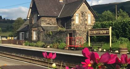 Grade II listed Station House by heritage railway