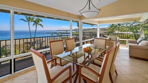 Outdoor dining - Kapalua Bay Villa 17B2 By Parrish - Best West Maui location (Kapalua)