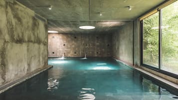 Steam room, deep-tissue massages, sports massages, reflexology