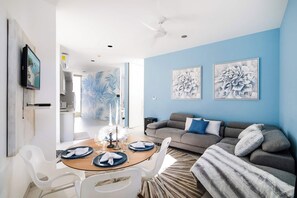 Smart TV, table football, offices