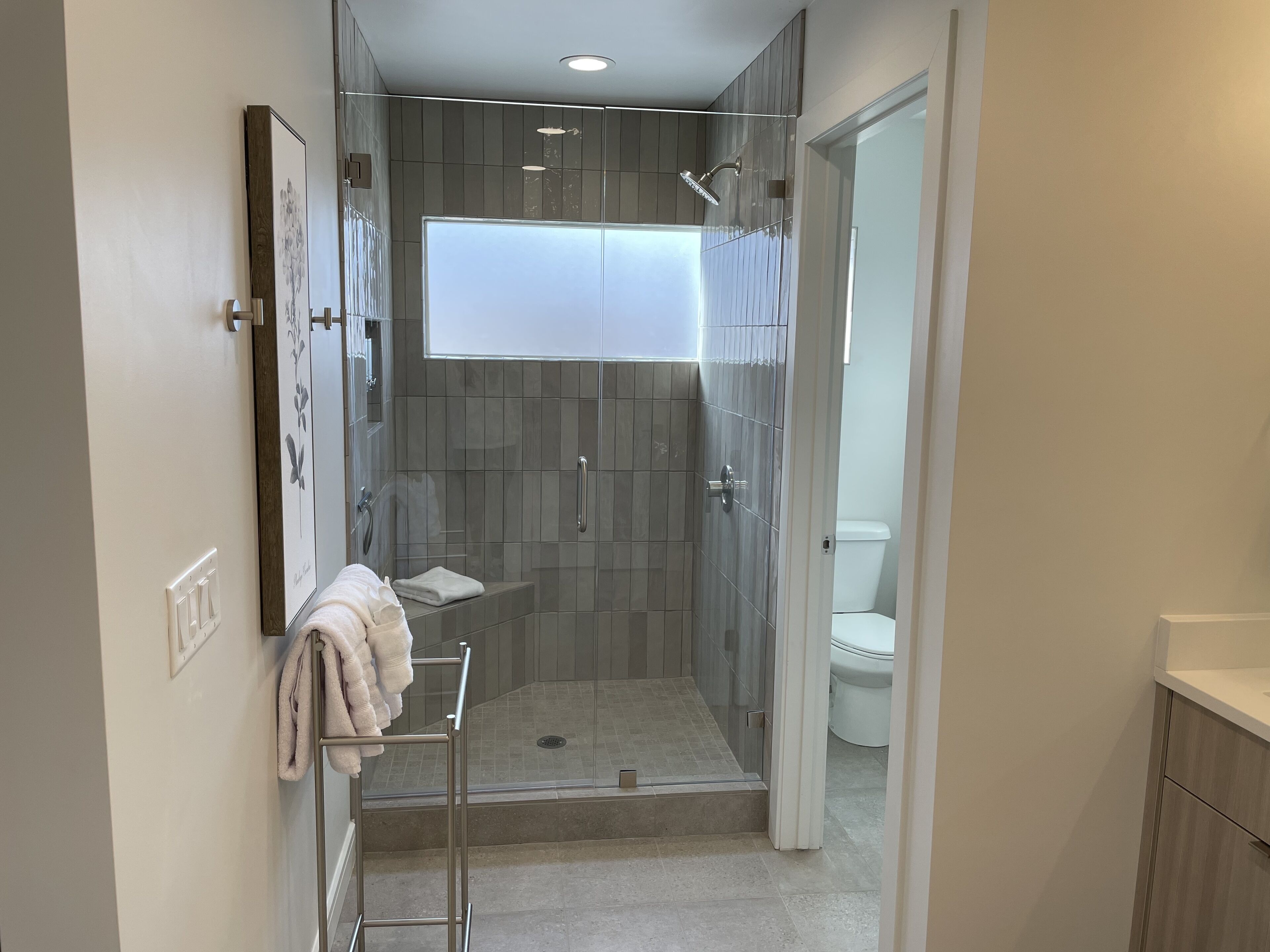 Master shower