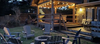 Beach Retreat House w/Ocean Views, Covered Hot Tub, & Large Fenced Yard