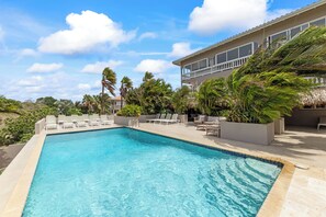 Outdoor pool - Apartment in Jan Thiel with spacious balcony overlooking the garden (Jan Thiel)