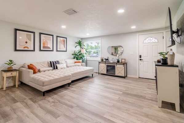 Smart-TV, Kamin, Videospiele, DVD-Player