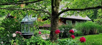 Swiss Chalet amidst sixteen acres in Litchfield Hills surrounded by land trust