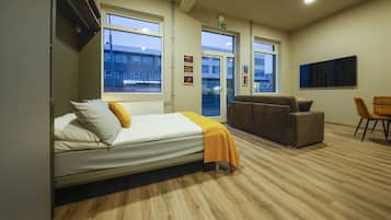 1 bedroom, iron/ironing board, travel crib, free WiFi