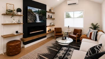 Smart TV, lareira, serviços de streaming