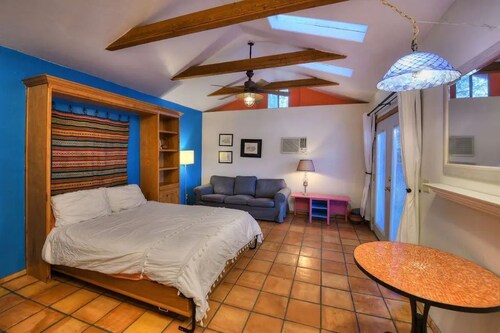 Bright guest-house with loft.