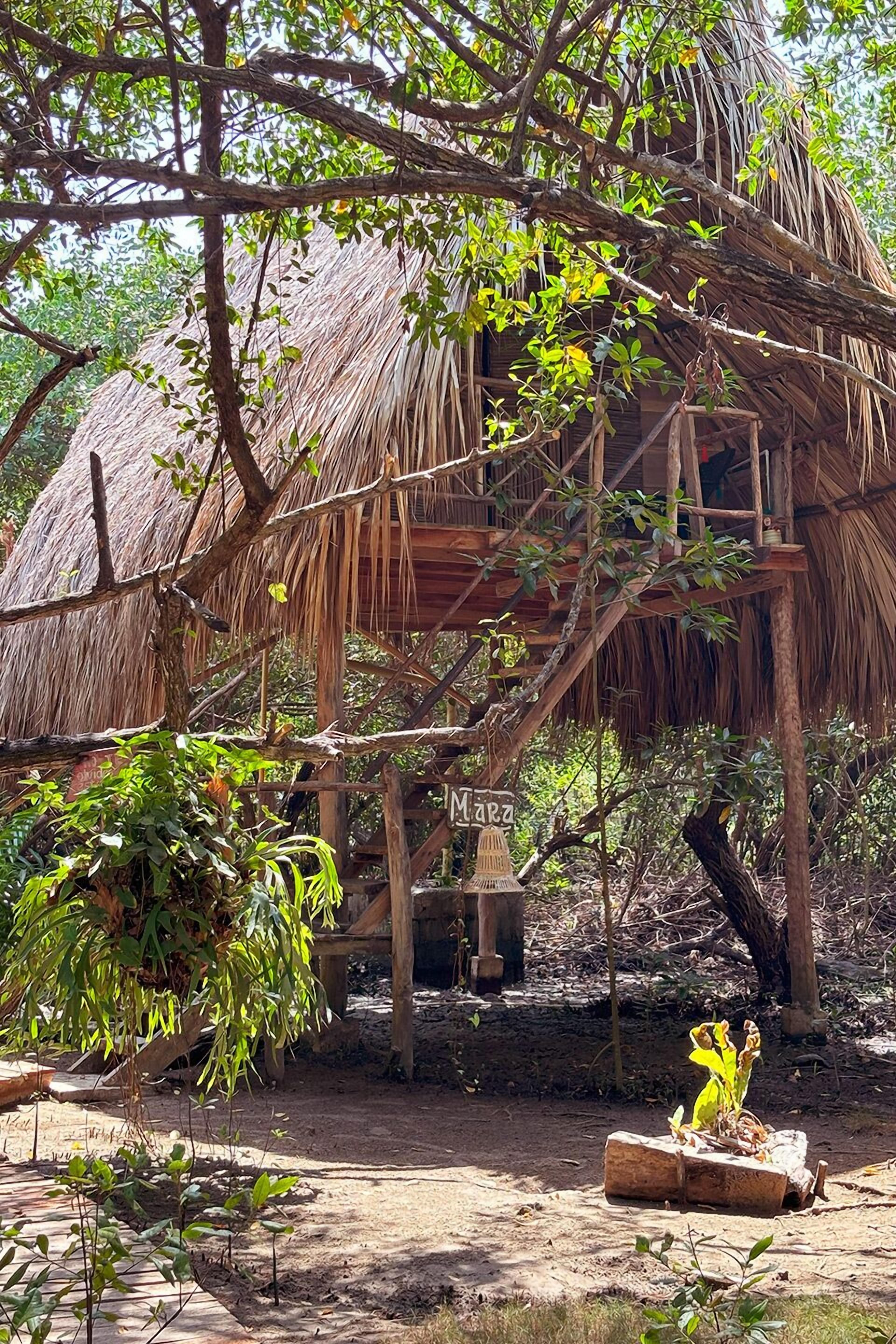 Basic-Ferienhütte, 1 Doppelbett, am Strand