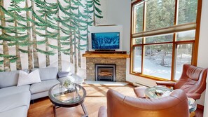 Fernseher, Kamin