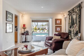 TV - Beauty, Tranquility & Harmony. Water Views, Heated Pool - Villa Paradise - Roelens Vacations (Cape Coral)