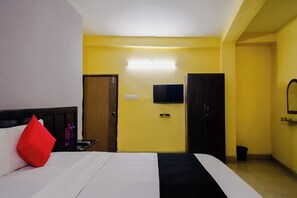 Kamar Double Deluks, Beberapa Tempat Tidur, pemandangan kota | Seprai katun Mesir, seprai premium, selimut bulu angsa, dan busa memori