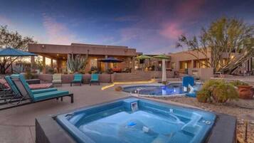 A heated pool