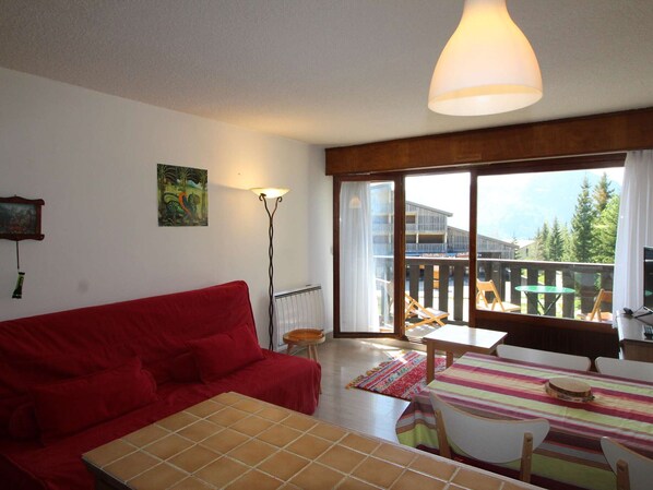 TV - Studio cabin 4 pers at foot of slopes with balcony - Auris en Oisans (Auris)