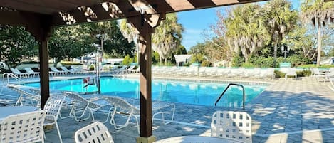 A heated pool