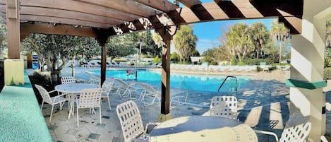 A heated pool