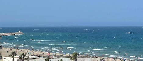 En la playa