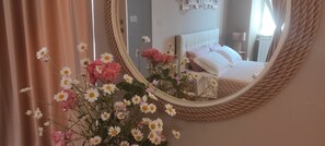 2 bedrooms, desk, iron/ironing board, travel cot