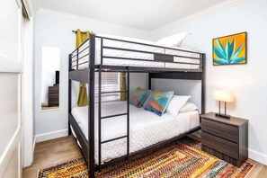 3 bedrooms, iron/ironing board, travel cot, WiFi