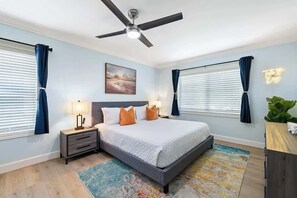 3 bedrooms, iron/ironing board, travel cot, WiFi