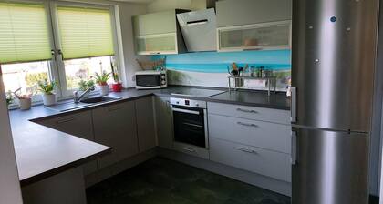 Bright modern 110sqm apartment, incl. WLAN and parking, up to 6 persons,