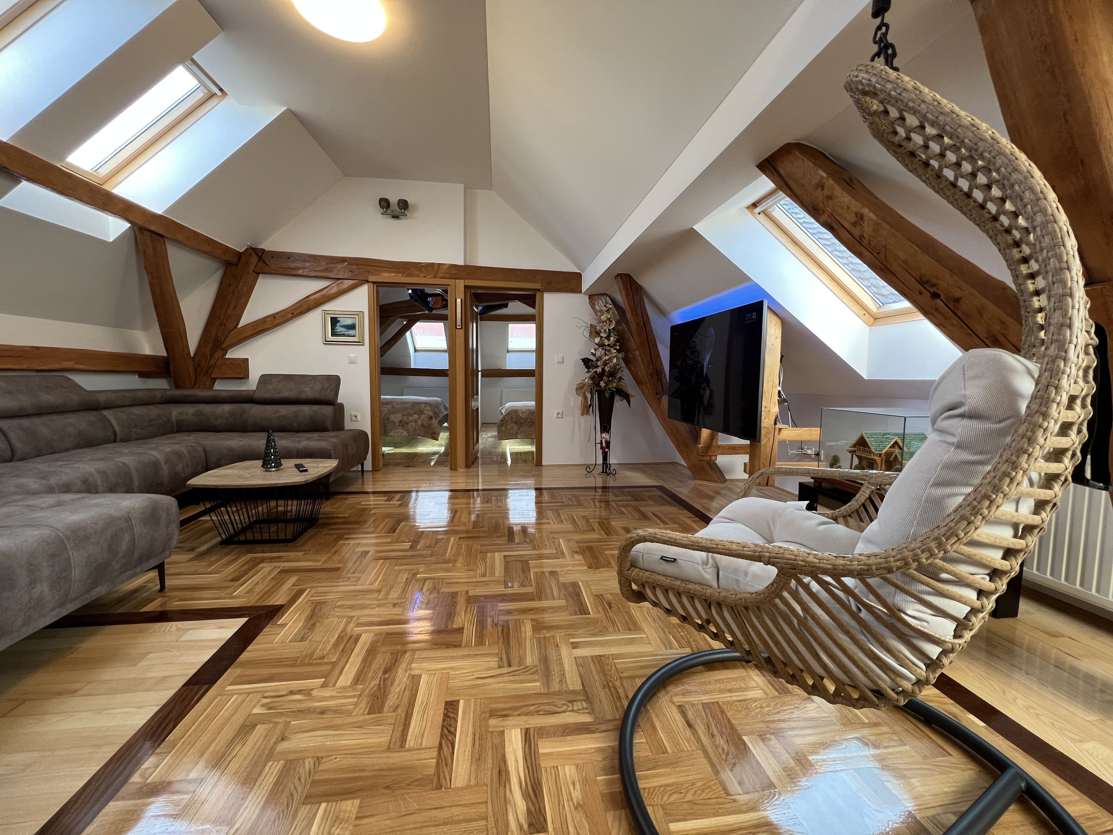 智能电视、乒乓球、书、立体声音响