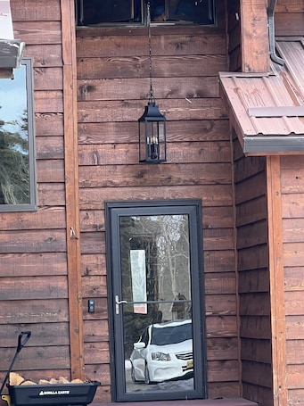 Exterior detail. Your Home Along the Way in Denali with consistent, excellent reviews
