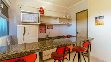 Apartment | Private kitchen | Fridge, microwave, rice cooker, blender
