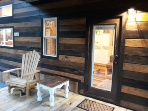 Exterior detail - Big Porch Tiny House (Brevard)