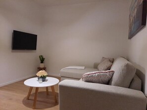 House (Two Bedroom Holiday Home with Patio) | Living room | TV - Kuća Dida Jure (Novigrad)