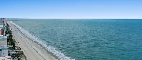 在海滩