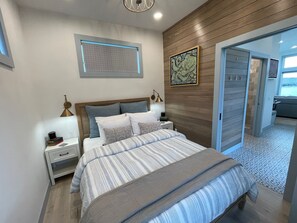 Panoraamamökki, tupakointi kielletty, näköala lahdelle | 1 makuuhuone, yksilöllisesti sisustettu, ilmainen Wi-Fi, vuodevaatteet