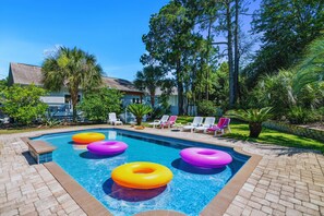 A heated pool